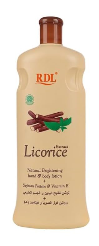 RDL Licorice Natural Brightening Hand & Body Lotion + Soy Protein & Vitamin E