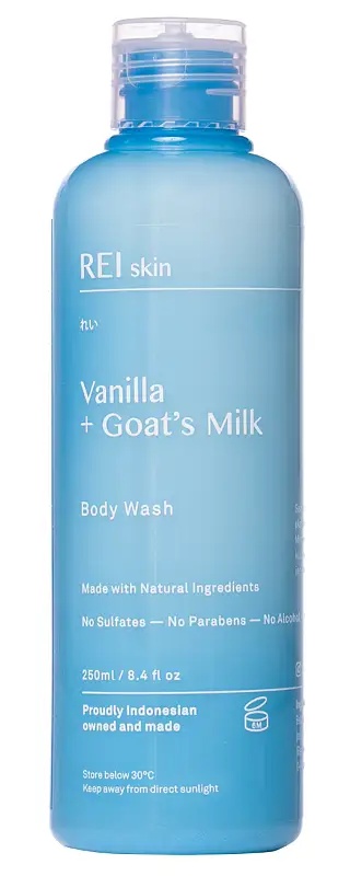 REI skin Vanilla + Goat’s Milk Body Wash