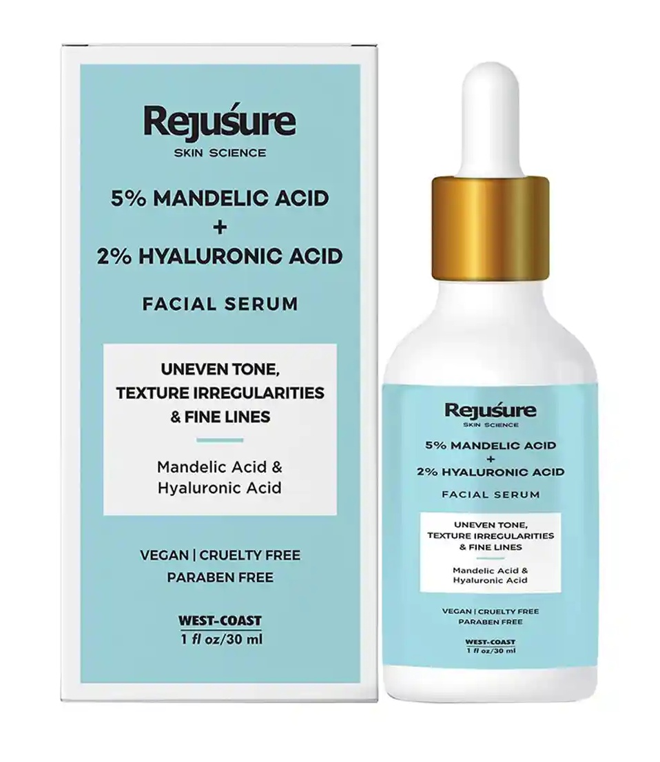 REJUSURE 5% Mandelic Acid + 2% Hyaluronic Acid Facial Serum
