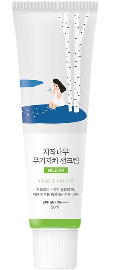 ROUND LAB Birch Moisturizing Mild-up Sunscreen SPF 50+, Pa++++