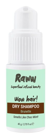 Raww Wow Hair! Dry Shampoo - Choc Mint For Brunettes