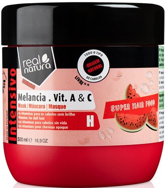 Real Natura Máscara Super Hair Food Melancia