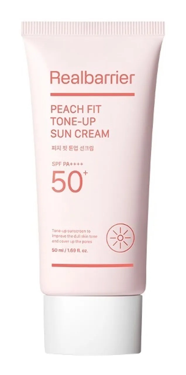 Realbarrier Peach Fit Tone-Up Sun Cream SPF 50+ PA++++