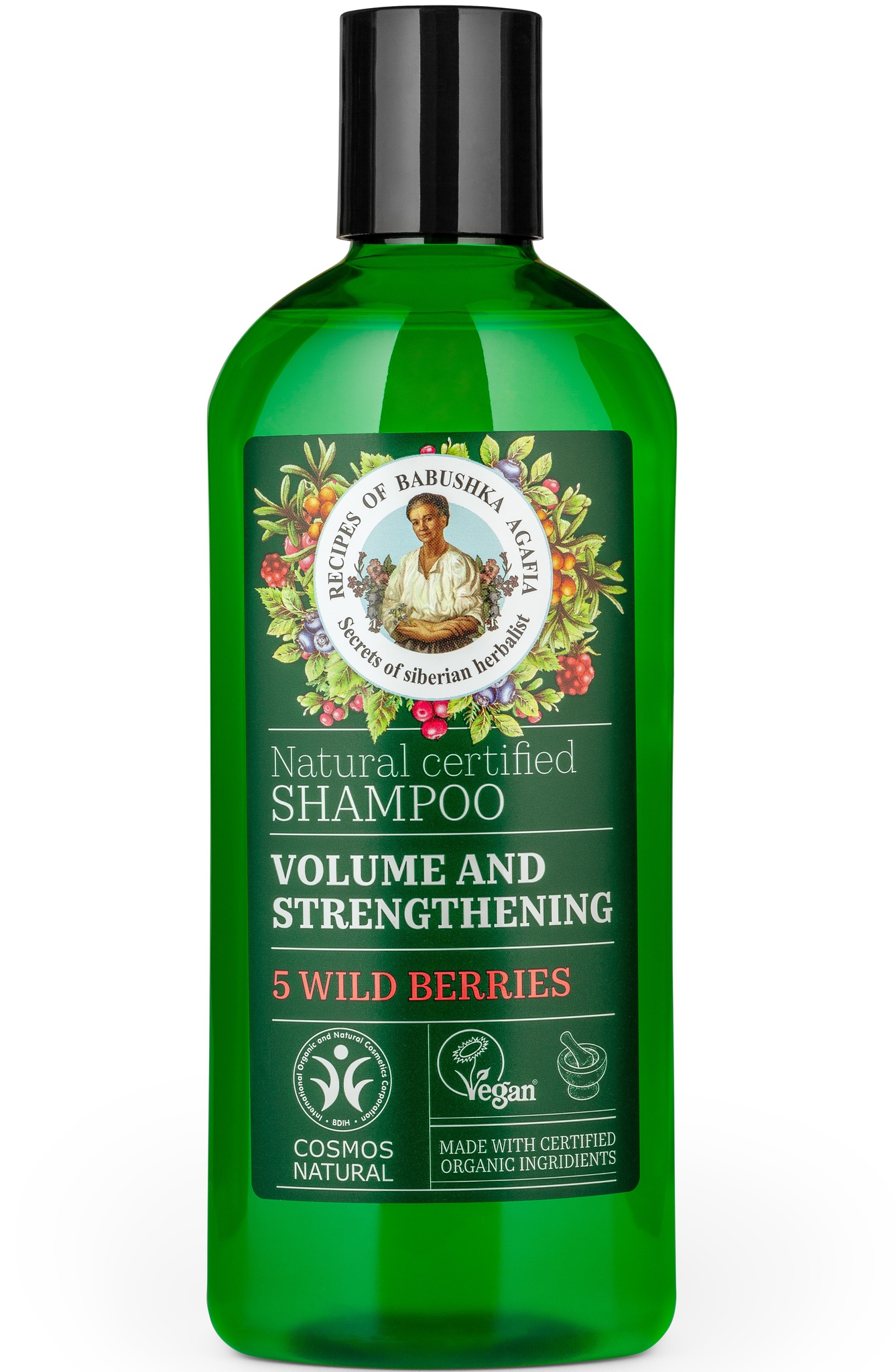 Recipes of Grandmother Agafia Volume & Strengthening 5 Wild Berries Shampoo