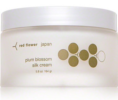 Red Flower Plum Blossom Silk Cream