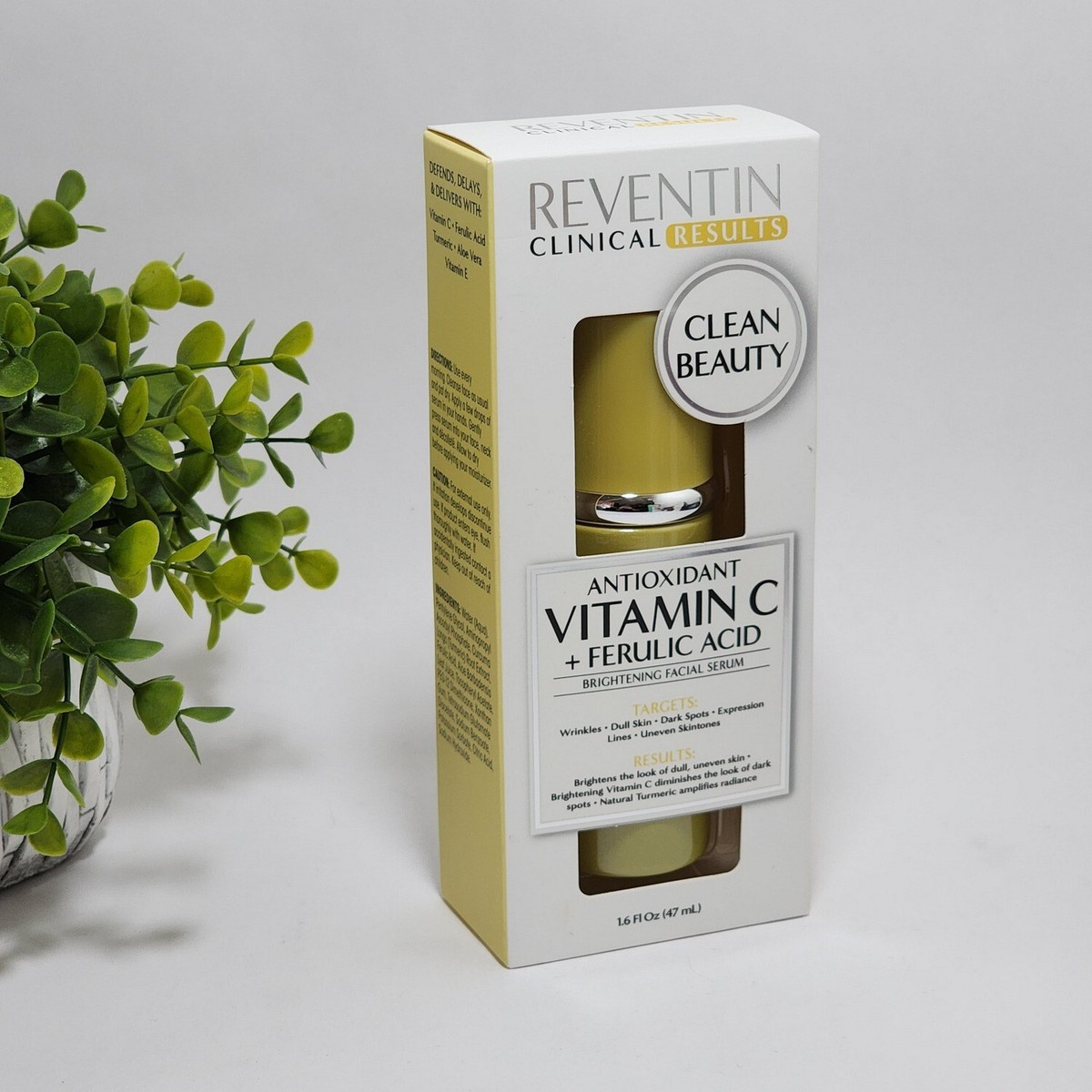 Reventin Clinical Results Antioxidant Vitamin C + Ferulic Acid