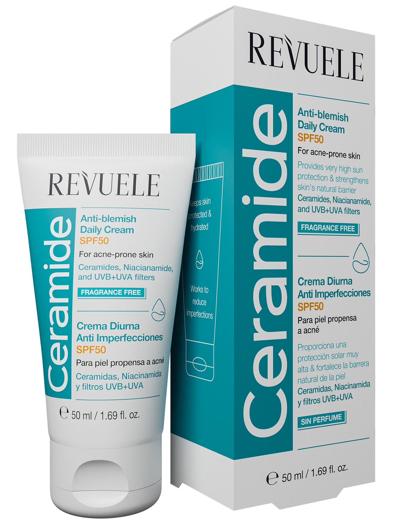 Revuele Ceramide Anti-Blemish Daily Cream SPF 50