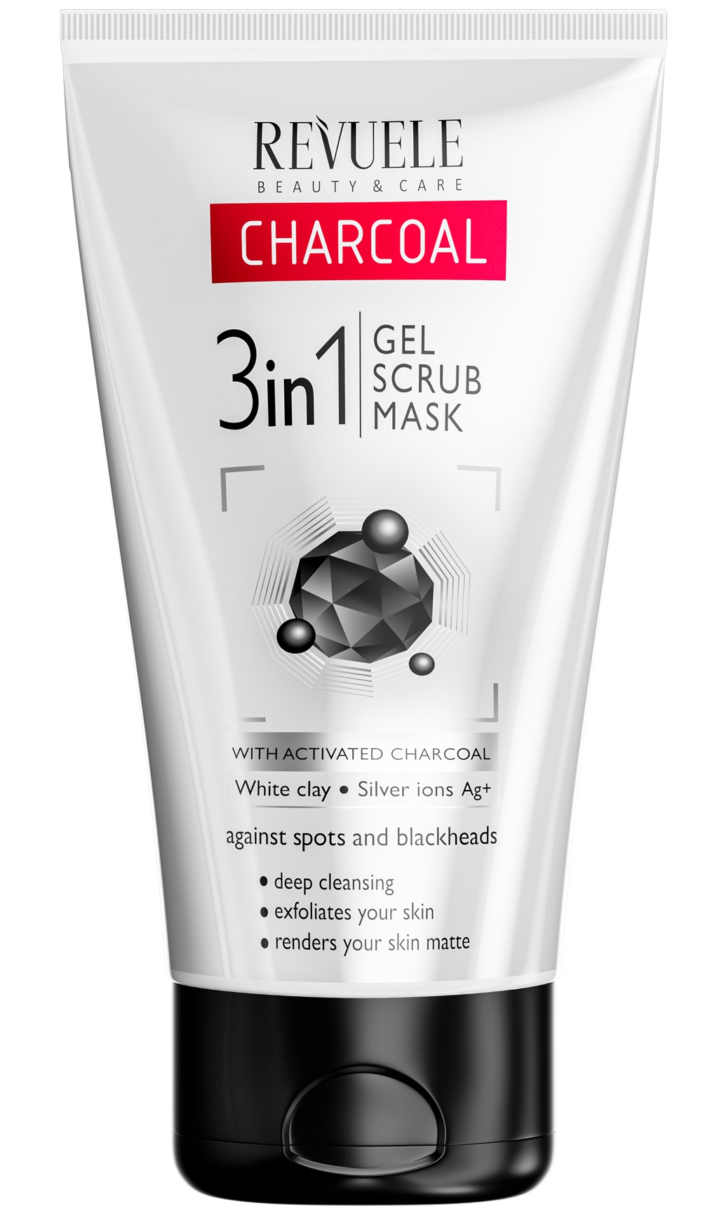Revuele Charcoal 3in1 Gel Scrub Mask