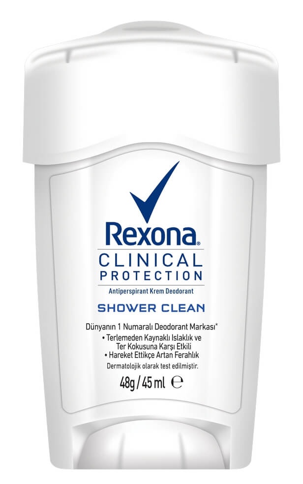 Rexona Clinical Protection Shower Clean Antiperspirant Cream Deodorant