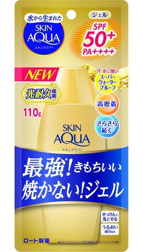 Rohto Skin Aqua Uv Super Moisture Gel Gold Spf 50+ Pa++++ (2/2020 Formula)