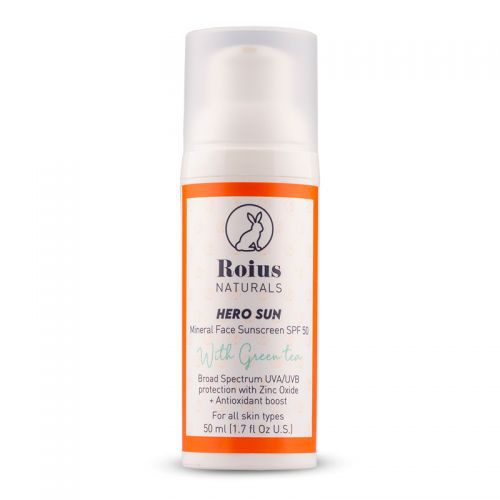 Roius Naturals Hero Sun Mineral Face Sunscreen SPF50