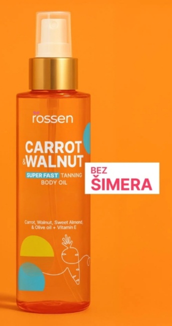 Rossen Carrot & Walnut Tanning Body Oil