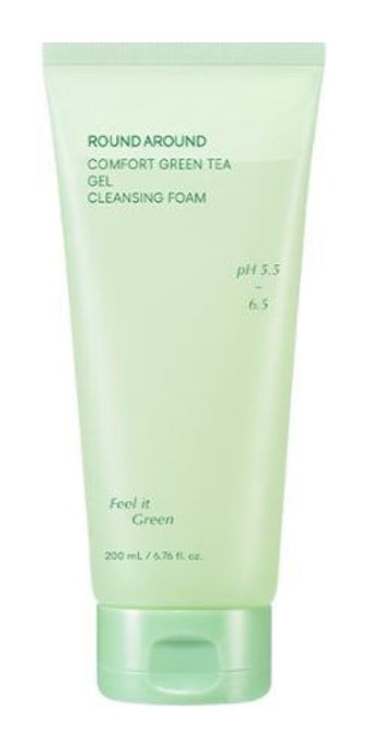 Round A'Round Comfort Green Tea Gel Cleansing Foam