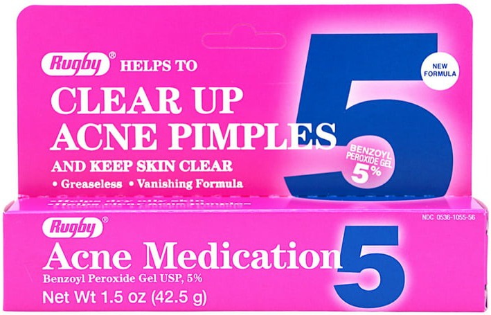 Rugby Benzoyl Peroxide 5% Gel