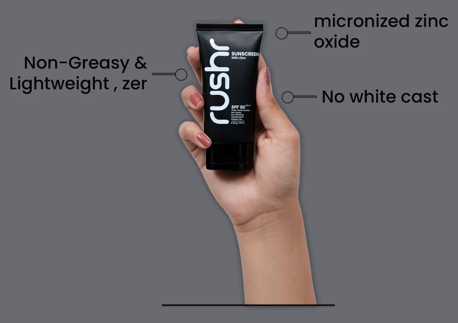 Rushr Sunscreen With Zinc