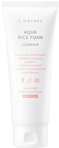 S.NATURE Aqua Rice Foam Cleanser