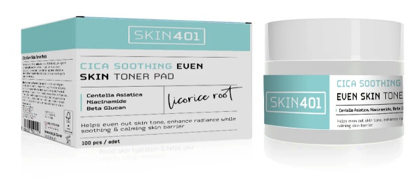 SKIN401 Cica Soothing Even Skin Toner Pad