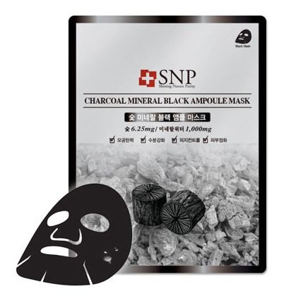 SNP Charcoal Mineral Black Ampoule Mask