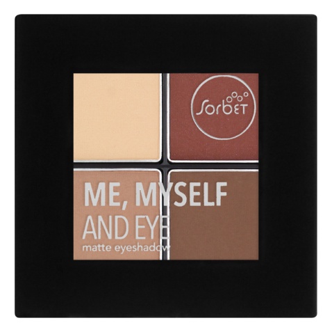 SORBET Me,myself And Eye Quad Matte Eyeshadow Nudey