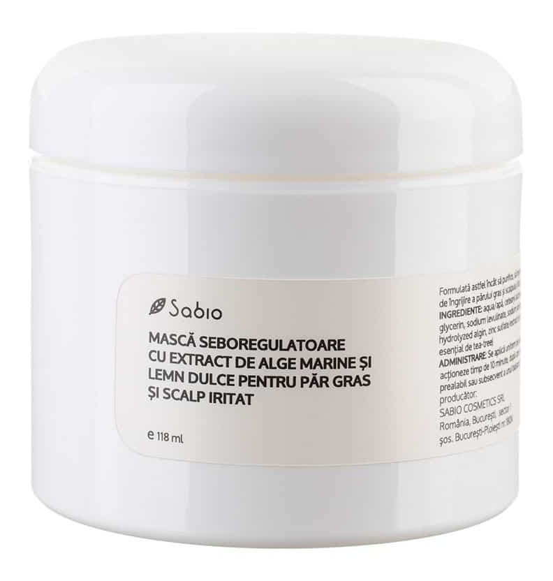Sabio Masca Seboregulatoare Pentru Par Gras Si Scalp Iritat