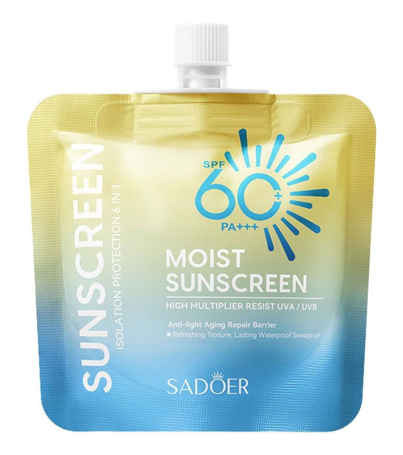 Sadoer Moist Sunscreen SPF60+ Pa+++ Isolation Protection 6 In 1