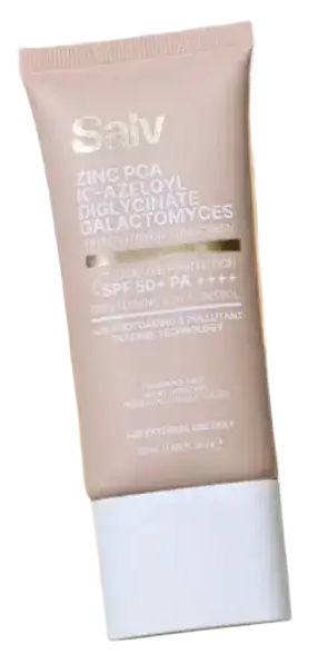 Salv Zinc Pca + K19 - Azeloyl Diglycinate + Galactomyces 3 In 1 Tinted Hybrid Sunscreen SPF
