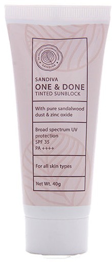 Sandiva Sandiva One & Done Tinted Sunblock With Sandalwood, SPF 35+ Pa++++
