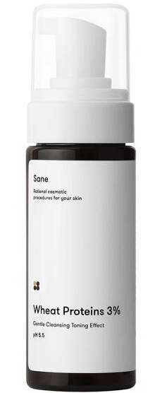 Sane Cleansing Foam With Wheat Proteins 3%