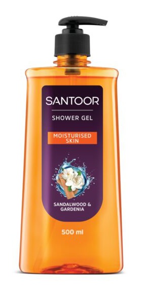 Santoor Sandalwood & Gardenia Shower Gel For Women