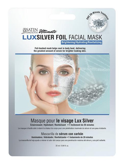 Satin Smooth Silver Foil Brightening Sheet Mask