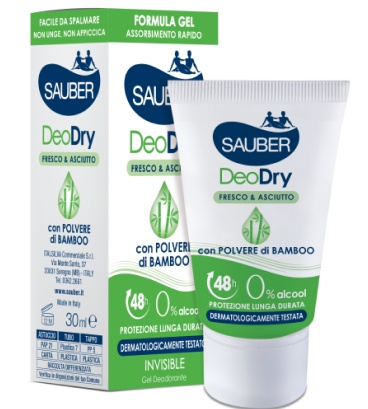 Sauber Deodorante Gel Deodry Fresco & Asciutto Con Po