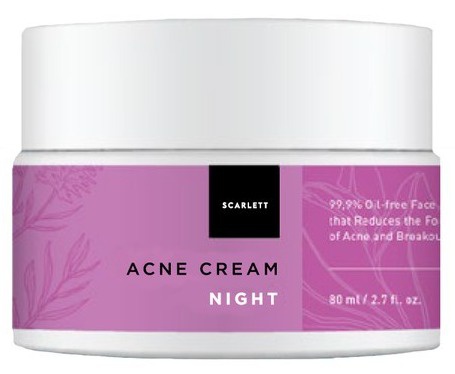 Scarlett Whitening Acne Night Cream