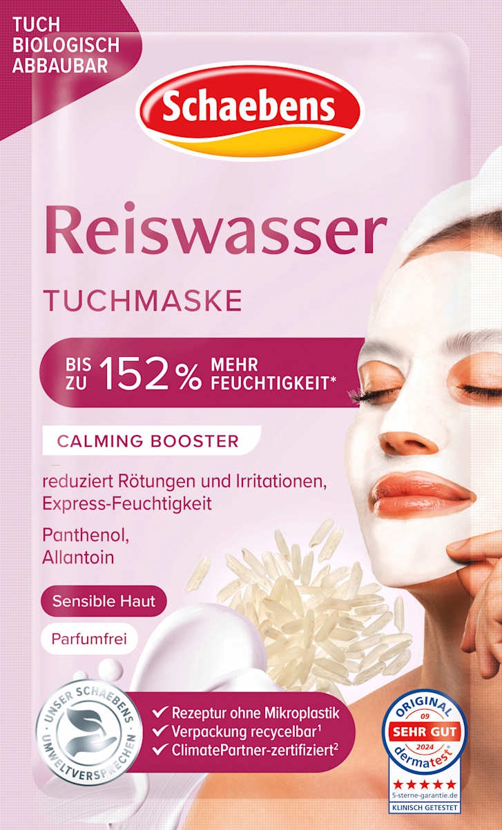 Schaebens Tuchmaske Reiswasser