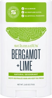 Schmidt Bergamot + Lime Natural Deodorant Stick
