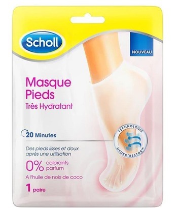 Scholl Masque Pieds Très Hydratant