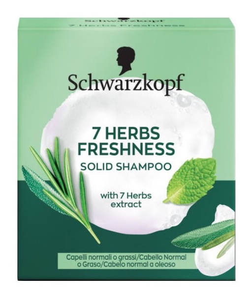 Schwarzkopf 7 Herbs Freshness Solid Shampoo