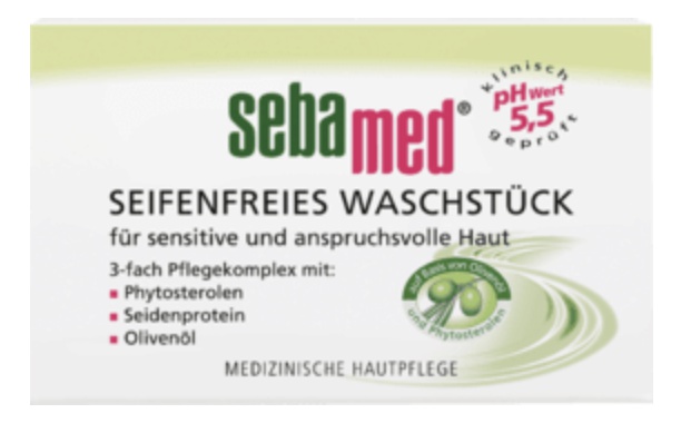 Sebamed Seifenfreies Waschstück Olive