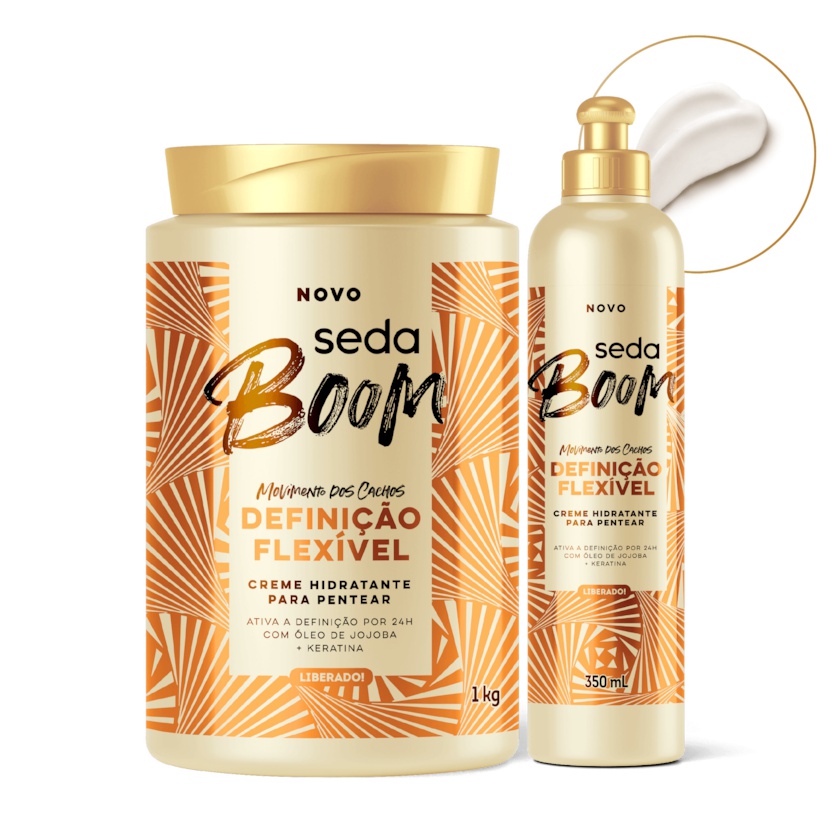 Seda Creme De Pentear Boom Definição Flexível