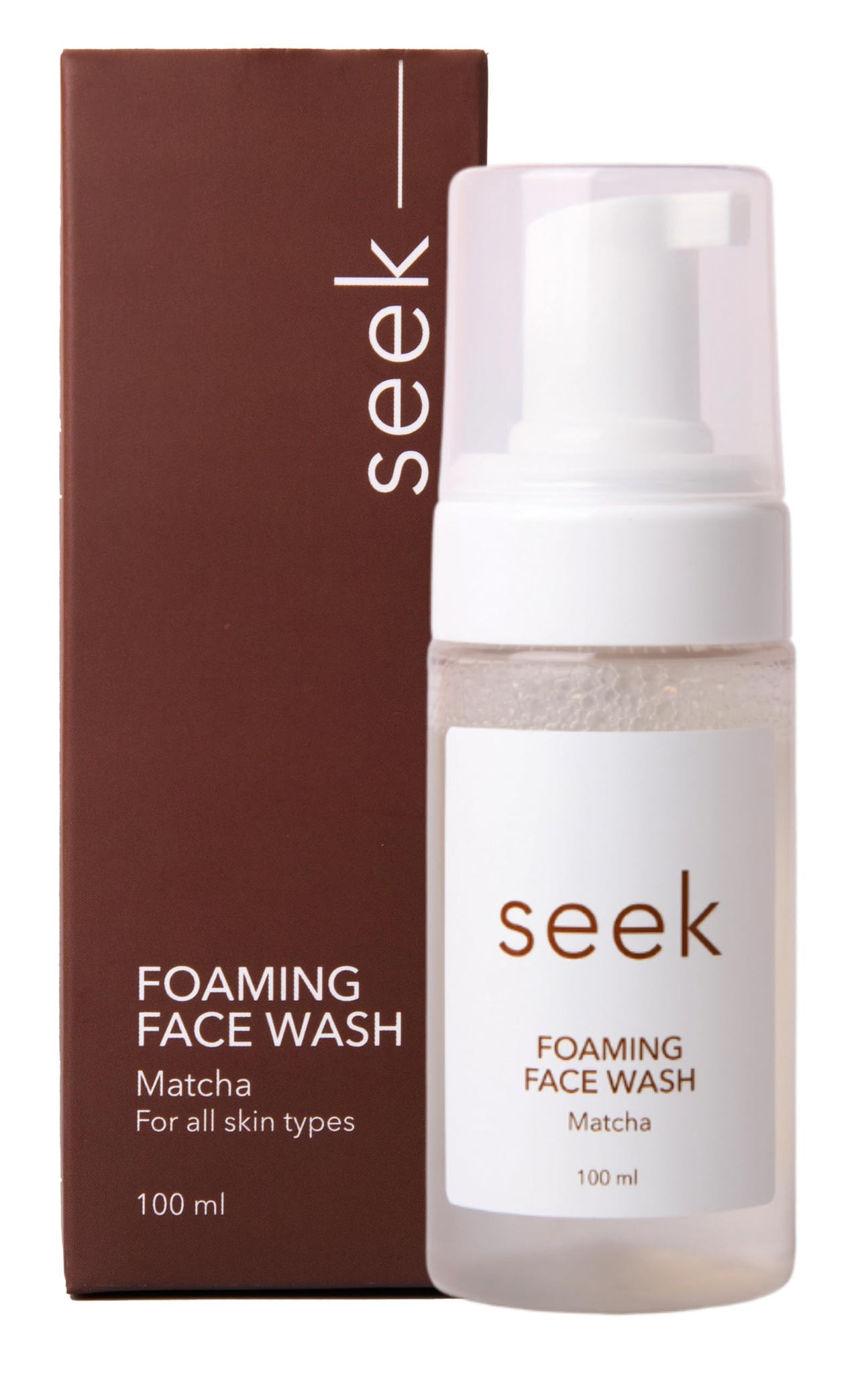 Seek Skincare Foaming Face Wash Matcha