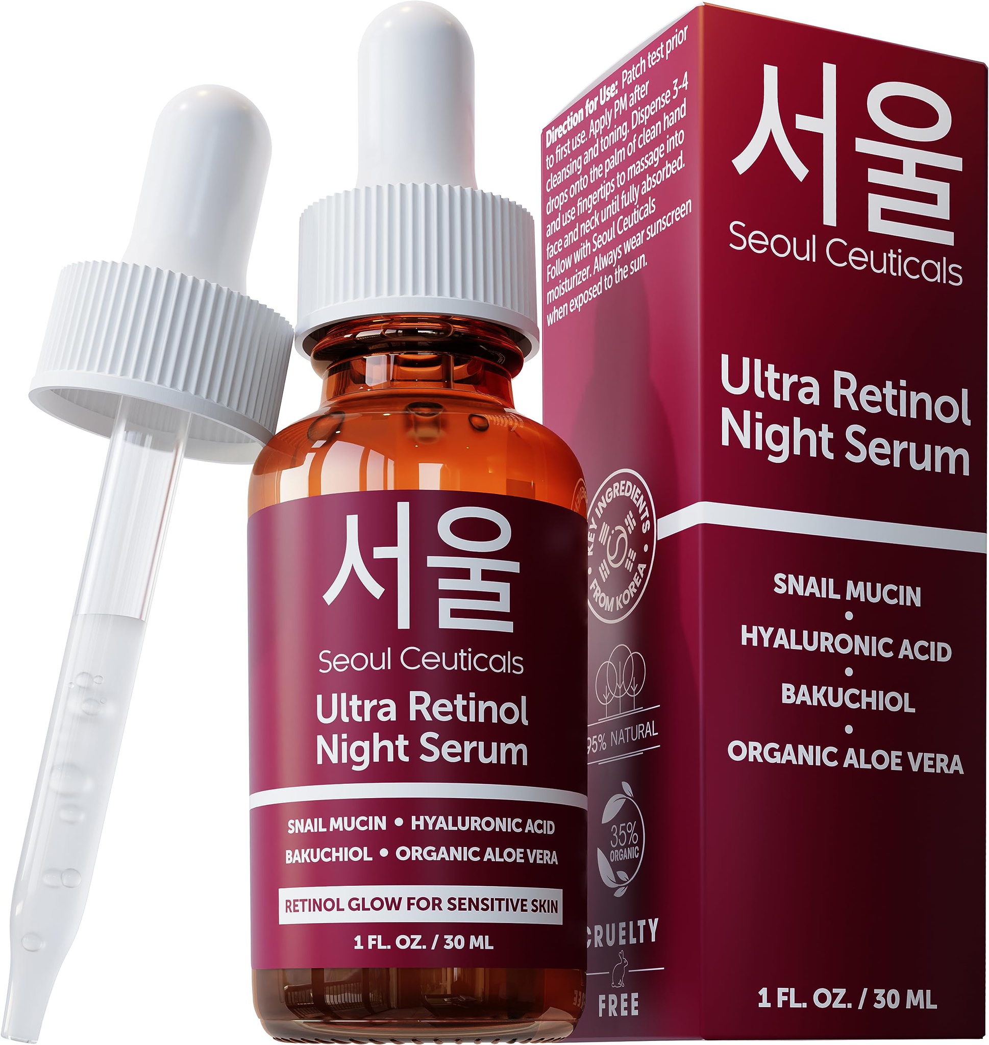 Seoul Ceuticals Seoulceuticals 1% Korean Retinol Night Serum