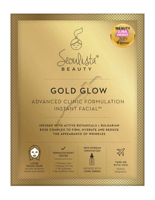 Seoulista Beauty Gold Glow Advanced Clinic Formulation Instant Facial