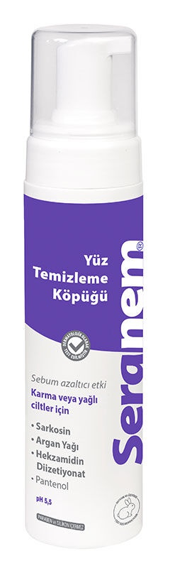 Seranem Karma Ve Yağlı Ciltler Için Yüz Temizleme Köpüğü