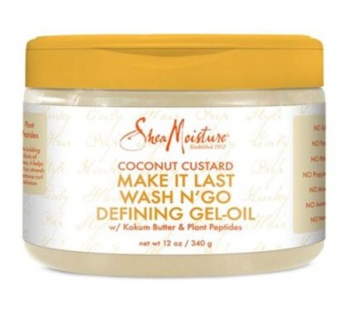 Shea Moisture Coconut Custard Make It Last Wash N Go Defining Gel Oil