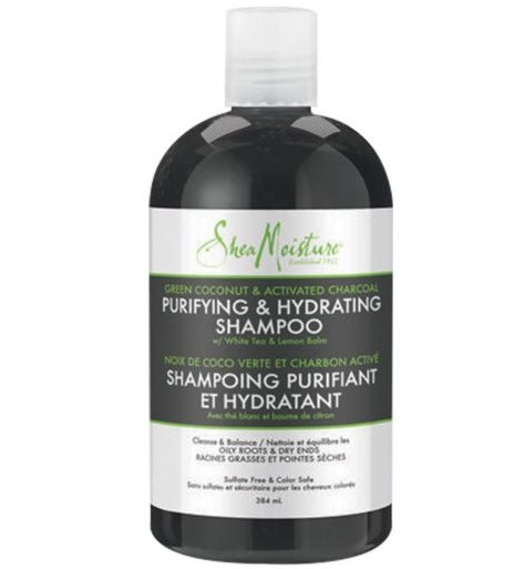 Shea Moisture Green Coconut & Activated Charcoal Purifying & Hydrating Shampoo