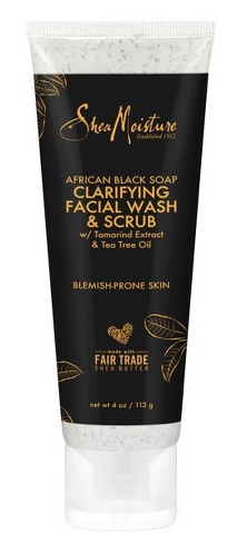 SheaMoisture African Black Soap Clarifying Facial Wash & Scrub