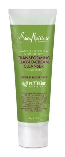 SheaMoisture Matcha Green Tea And Probiotics Clay To Cream Cleanser