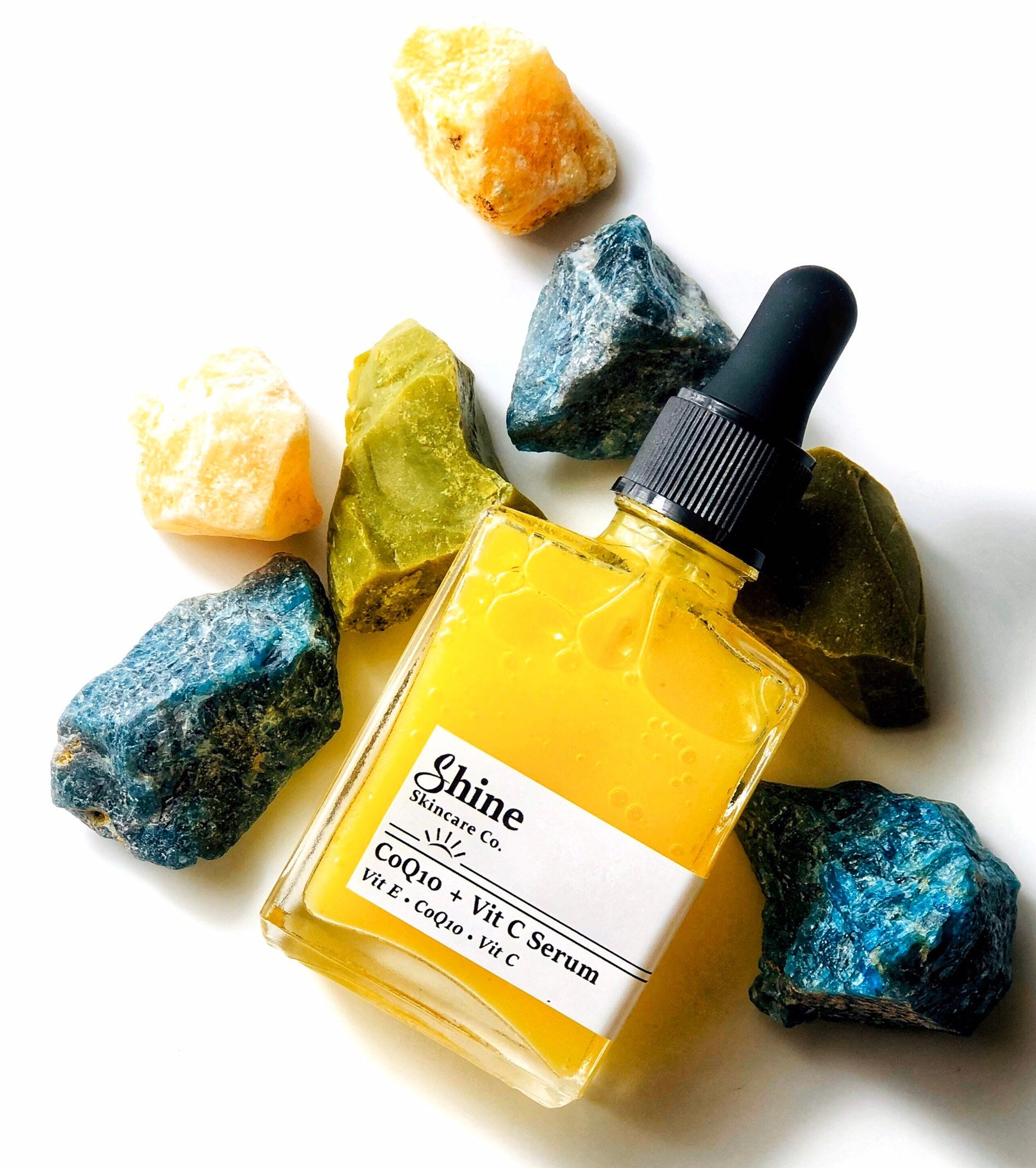 Shine Skincare Co Coq10 + Vitamin C Serum - Face Serum - Natural Skincare - Facial Serum