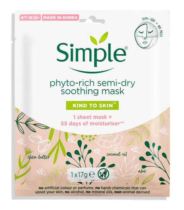 Simple Photo-rich Semi-dry Soothing Mask