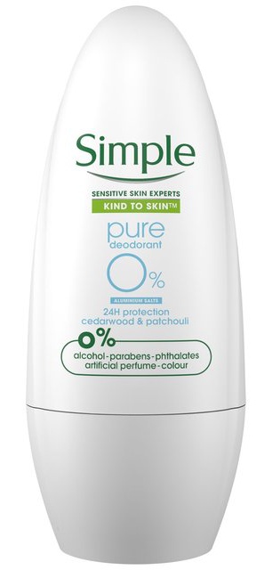 Simple Pure Deodorant Roll On