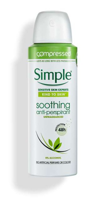 Simple Soothing Anti-Perspirant Deodorant Aerosol